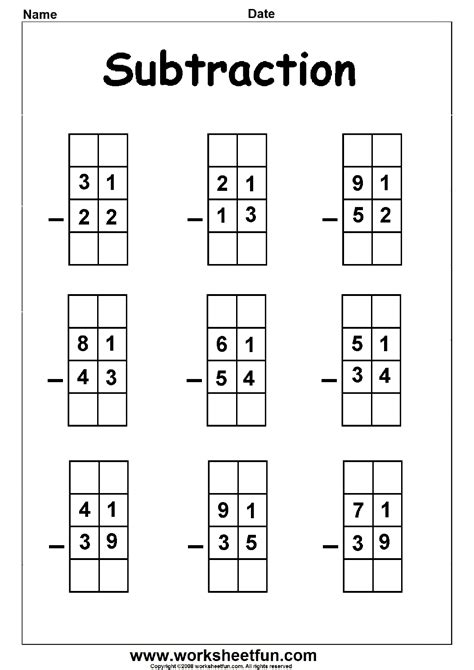 subtraction with regrouping worksheets|Subtraction with Regrouping worksheet .